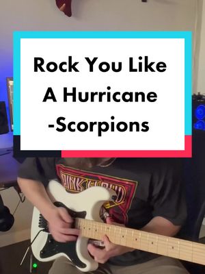 A post by @notgarrisonatall on TikTok caption: Rock You Like A Hurricane - Scorpions🫧 #fyp #foryoupage #foryou #guitar #guitartok #guitarsolo #scorpions #rockyoulikeahurricane #cover #music