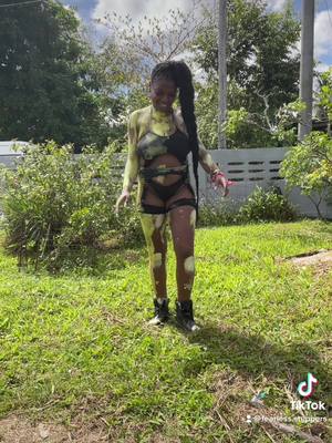 A post by @zannashakur on TikTok caption: Don’t mind the paint it’s from jouvert 😫🔥 #trinidad2023 #zannashakur #fyp