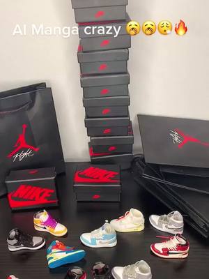 A post by @sandsandpainting on TikTok caption: 🎊Click my homepage link and buy gifts to your love!#gift #birthday #yeechop #present #giftforhim #DIY #fyp #fypシ #3d #sneakers #minishoes #airjordan #dunk #sneaker #miniature #yeezy #keychain 