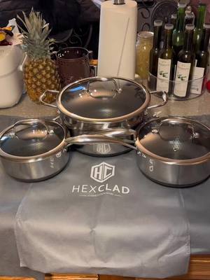 A post by @indyfoodguy on TikTok caption: New Hexclad Cookware from Costco #hexclad #costco #costcofinds #hexcladpans #hexcladcookware #goodstuff #cooking #cookware #homecook #homecooking 