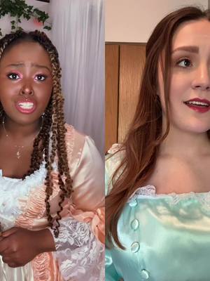 A post by @simply_belle on TikTok caption: #duet with @thelifeoftnn #angelicaschuylercosplay When I saw this Angelica cosplay my jaw DROPPED. Literally so stunning!! #elizahamiltoncosplay #elizahamilton #elizabethschuyler #broadwaytok #broadway #duetme 