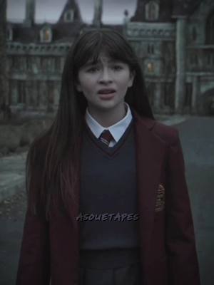 A post by @asouetapes on TikTok caption: the way her face lights up when she sees him ☹️ #asoue #violetbaudelaire #aseriesofunfortunateevents #asouetapes #lemonysnicket #fyp #edit #thegreatgiginthesky #foryou #duncanquagmire