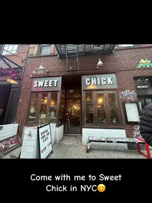 A post by @love_diona on TikTok caption: Brunch w/ Bae at Sweet Chick🐣 #NewYork #lowereastsidenyc  #sweetchick