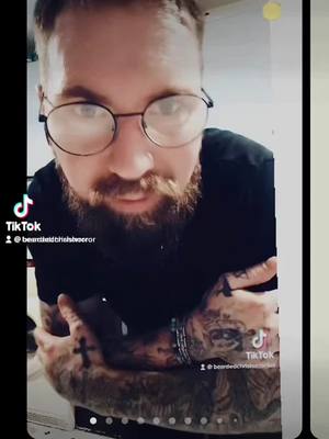 A post by @beardedchrishorror on TikTok caption: Home🖤🔥👌 #fyp #fypage #fypシ #bfmv #bulletformyvalentine #mood #saturdayvibes #mybrain #Love #metal #tattoos #family #homemade