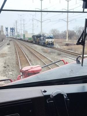 A post by @mikemiller647 on TikTok caption: a day in the life of a railroad conductor waiting for a light to carry on