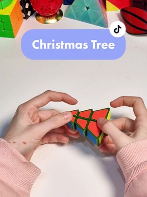 A post by @cubinesss on TikTok caption: Aunque ya no sea Navidad... 🎄 #rubikscube #rubik #fyp #foryoupage #viral #cube #cubetok #fypシ #foryou #rubiks #tree 