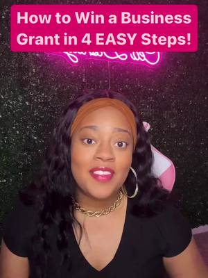 A post by @ceodeshayla on TikTok caption: How to win a business grant in 4 easy steps #businessowner #SmallBusiness #entrepreneur #boss #ceo #businessman #businesswoman #business