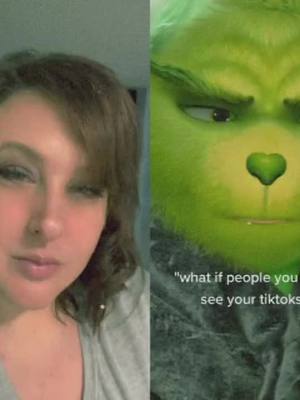 A post by @queenielive1999 on TikTok caption: #duet with @candismh #fun #crazy #real #funny #grinch #tiktokpage #havefunny  #lovingmesomeme #fyp #viral #foryou