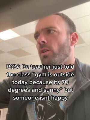 A post by @gymclassvibes on TikTok caption: #pov #gymclass #highschool #relatable #pe 