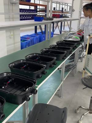 A post by @ev_charger.factory on TikTok caption: Daily of busy working line in AC EV Charging line 👊👊 #acevcharger #accharger #evcharger #evchargingstation #carcharger #manufacturing #electricvehiclecharging #electricvehicle #energycompany #fyp #fypシ 