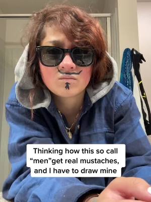 A post by @..a.n.n.a.m.a.r.i.e on TikTok caption: #fypシ #brokenheart #joke #mustache #men #jelous #singlemomlife 