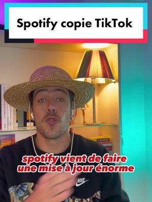 A post by @bruklynsan on TikTok caption: Spotify copie TikTok ! #spotify #nouveautestiktok #newstiktok #spotifytiktok 