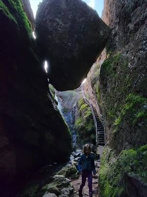 A post by @jeremyexplores on TikTok caption: Come hike with us #pinnaclesnationalpark #nationalparks #Hiking #familyfun #rvtravel #fulltimerv 