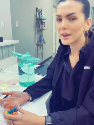 A post by @kaitlyncal on TikTok caption: God i love her @savannahbaynhamsmith  she makes work living for #lol #work #coworkers #bash #everyblondeneedsabrunette #besties #londonaccent #aesthetics #coworker #m&m #shecompletesme #dead #humor 