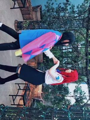 A post by @kaii_suiteki on TikTok caption: When your a strong independent women who don't need no man to lead you 🤣❤️ Thank to erza for dancing and my bestie for filming #blooper #erza #howlpendragon #howlsmovingcastlecosplay 