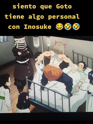 A post by @kai_03tru on TikTok caption: #anime #cazadoresdedemonios #rumboalaaldeadelosherreros #otakugirl💜 #parati #inosukehashibira #gotokakushi #kimetsu_no_yaiba #kimetsu_no_yaiba #kimetsunoyaiba #demonslayer #brigadadelimpieza #cazadoresdedemonios #kny #parati #fypシ #inosuke #tanjirokamado #kakushis #😆 @Baji_y_latoman 