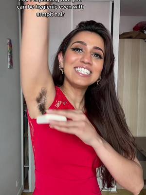 A post by @sherazdesi on TikTok caption: Yes you can still be clean with armpit hair #pourtoi #fyp #microwave #hygiene 