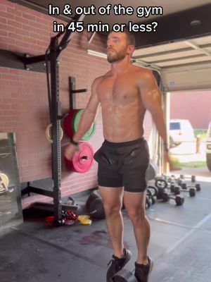 A post by @cjcartwrightfit on TikTok caption: It doesnt take as much time as you’d think! Shoot your questions in the comments ⬇️ #fitness #FitTok #muscle 