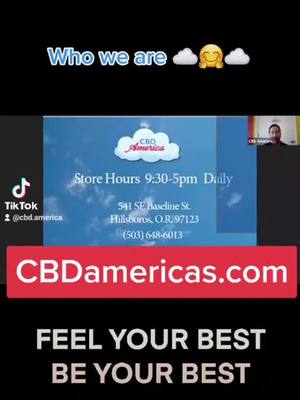 A post by @cbd.america on TikTok caption: about us ☁️🤗☁️