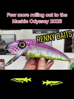 A post by @rennybaits on TikTok caption: #rennybaits #customfishinglure #customlureairbushing #muskie #musky #bigbaits 