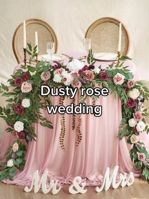 A post by @weddinginspo._ on TikTok caption: So elegant😍 #wedding #weddingtiktok #weddingcolors #fy #foryoupage #fyp #weddingtheme #pastelwedding #dustyrosewedding #dustyrose 