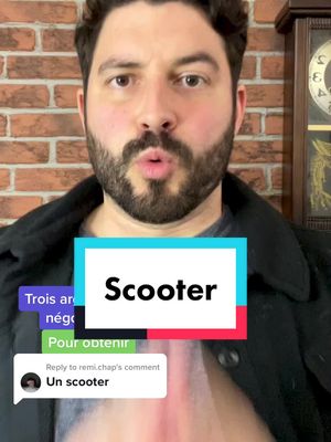 A post by @renaudlaliberte on TikTok caption: Replying to @remi.chap pour un scooter! 🛵 #negociations #scooters #cyclomoteur