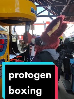 A post by @no_im_bk on TikTok caption: gm #protogen #fursuit 