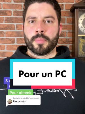 A post by @renaudlaliberte on TikTok caption: Replying to @lensko22z pour un PC 🖥️ #negociation #pc 