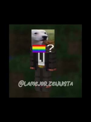 A post by @lamejor.zennista on TikTok caption: yo cuando mi skin de minecraft:🙀#twich #CapCut #parati #miau #fyp #Minecraft 