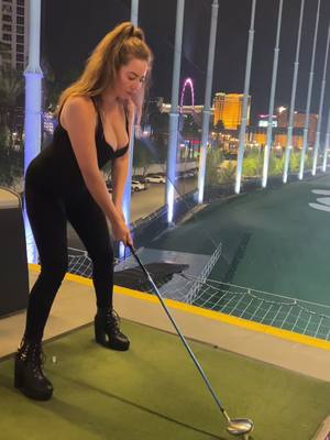 A post by @alannapearsonn on TikTok caption: Who agrees with my statement at the end?? 😂😂 #golf #golfgirl #topgolf #vegastok #foryou #fashiontiktok #fashioninspo #fyp 