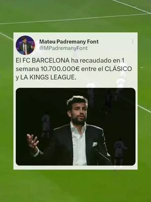 A post by @cruyffismo19 on TikTok caption: Mi presi Factura #futbol #barcelona #fcbarcelona #pique #clasico #kingsleague 