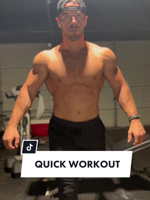 A post by @cjcartwrightfit on TikTok caption: Short on time? ⏱️🚀 Save this workout ⬇️ 4 Rounds 10 drop step lunges (each leg) 10-12 pullups (2 sec negative) 4 Rounds  20 split squats (each leg) 10 Gorilla Rows (each arm) #fitness #fitdad #workout 