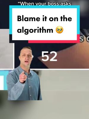 A post by @hambimedia on TikTok caption: Blame it on the algorithm lol 🙈 #CapCut #capcuttemplate #contentcreator2023 #marketingteam💥 #socialmediastrategy #officehumor #askingmyboss #funnyofficevideos #officeicks #creativeteam #lowviewspvoblem