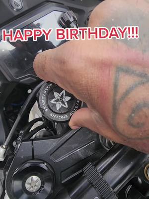 A post by @speedy_ninjadude on TikTok caption: Happy Birthday Tiny!! You've given me 15.5k miles and a fantastic year!! Here's to many more!! #fyp #fypシ #colorado #zx10r #shoei #Uchiha #sasuke #sharingan