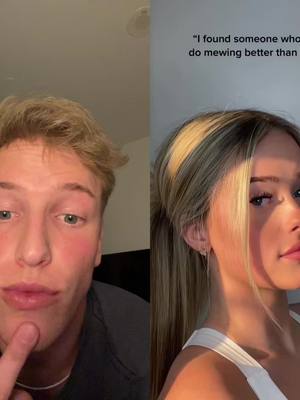 A post by @wes_kittle on TikTok caption: #duet with @Kaci Shiers  no cause … yeah #fyp #funny #mew #mewing #frog #comedy #foryoupage @Katy Perry 