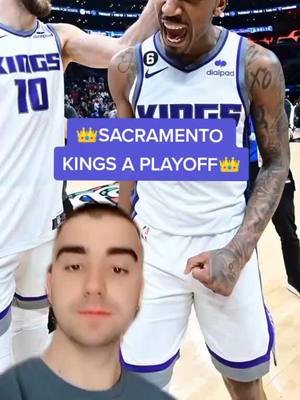 A post by @eltirolibre_nba on TikTok caption: Despues de 17 años... Kings a Playoff 👑💜 #NBA #viral #fyp #baloncestotiktok #nbaespaña #baloncesto #basket #playoffs #foryou 