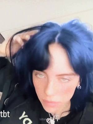 A post by @b1lshood on TikTok caption: blue hair pls make a comeback🙏🏽 @billieeilish  #billieeilish #fyp #bluehair #billieeilishedits #foryou #videostar 