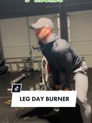 A post by @cjcartwrightfit on TikTok caption: Save for a day youre short on time ⏱️ 5 ROUNDS 10 KB Squat 10 Devil Press 10 KB Squat 1 min rest #legday #legworkout #fitness 