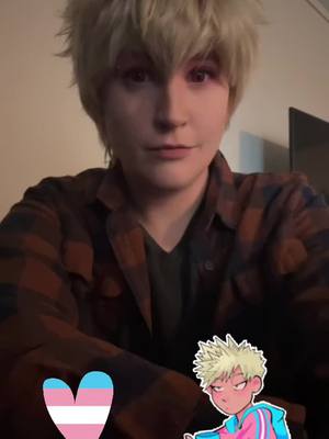 A post by @_xeraphim_ on TikTok caption: HAPPY TDOV and thank you @theunclefrosty for the Starbies this morning! #bakugou #kacchan #tdov #trans