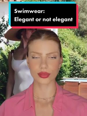 A post by @barbaracoral on TikTok caption: #elegant #notelegant #swimwear 