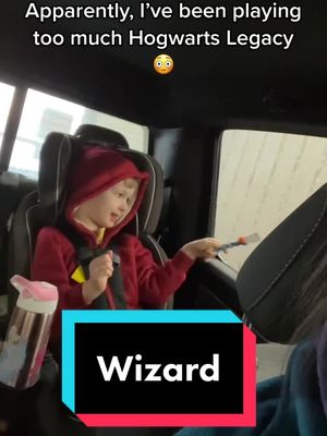 A post by @kajozy on TikTok caption: You’re a wizard, Kaiser 🧙‍♀️ #fyp #fypage #fypシ #foryourpage #foryou #kids #kidsoftiktok #happykids #kidsplay #kiddos #kiddoconversations #kidconversations #hogwarts #hogwartslegacy 