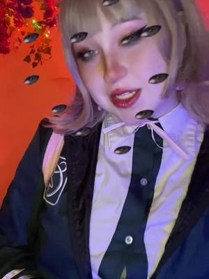 A post by @bvmblee.bee on TikTok caption: Es mi cumpleaños :3 | #chiakinanamicosplay #sdr2 #cosplay #danganronpa #chiakicosplay #chiaki #chiakinanami #drv2 