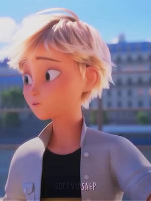 A post by @softvidsaep on TikTok caption: Adrienette in the movie is so cute!! #miraculousladybug #adrienagreste #marinette #adrienette #fyp #edits #viral #foryou #ladybug #chatnoir 