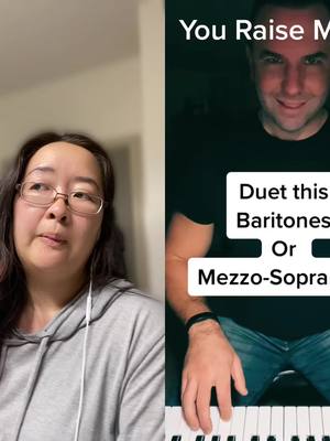 A post by @annier0707 on TikTok caption: #duet with @octave_88 GRWM singing edition. One of my favorites! #singing #duet #grwm #joshgroban @joshgroban #Duet