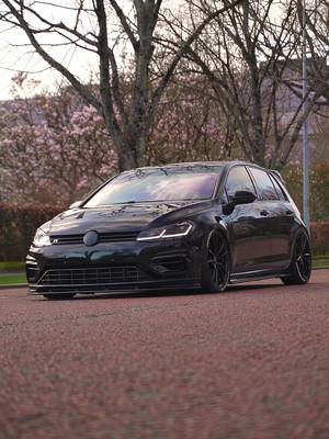 A post by @black.golf.r on TikTok caption: ♾️ #volkswagen #golfr