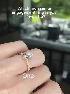 A post by @berylbeauty001 on TikTok caption: Comment your fav (and tag your partner 🥰)#jewelry #jewelrybusiness #handmade #moissanitejewelry #moissaniteengagementring #ring