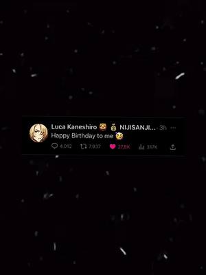 A post by @jjumae on TikTok caption: HAPPY BD TO OUR FAV MAFIA BOSS!! [ art cr @zhujichuzi on twt ] #lucakaneshiro #luca #luxiem #nijisanjien #lucakaneshiroedit #lucapogday2023 #vtuber #birthday #foryou #fypシ 