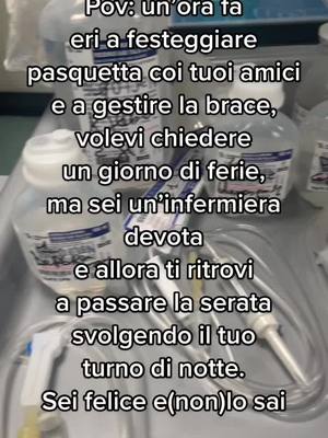 A post by @anouche_ff on TikTok caption: (Ovviamente si scherza!) #vitadainfermiera #buonapasqua #nurse 