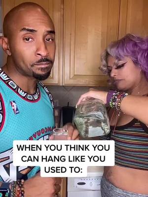 A post by @loo_and_drea on TikTok caption: SEE, THE WAY MY LIVER IS SET UP…🤮🤦🏾‍♂️ #looanddrea #couplegoals #couplecomedy #marriedlife 