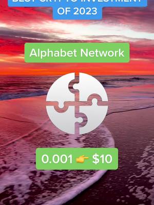 A post by @cryptoverseuni on TikTok caption: @AlphabetNetwork is the next 1000x 🔥 #crypto #investment #motivation 